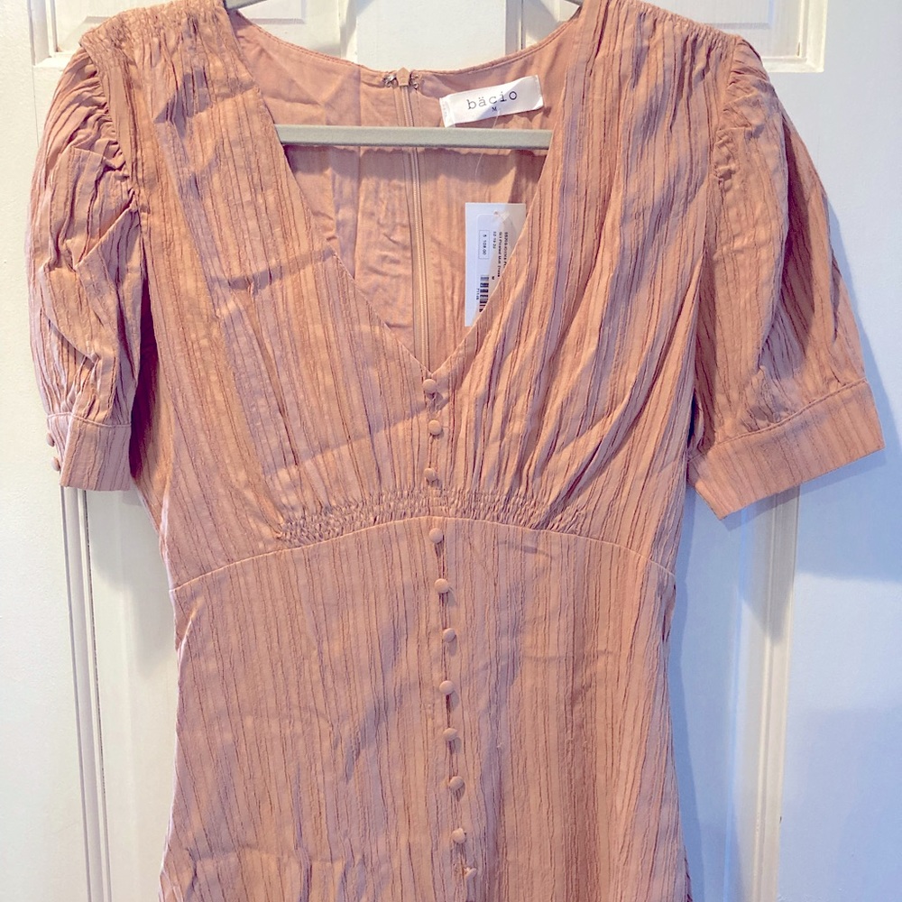 NWT: dusty light pink maxi dress